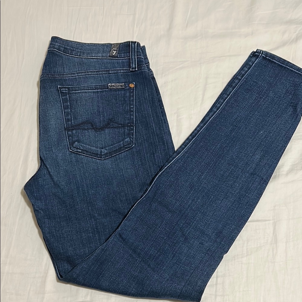7 for All Mankind Gwenevere Blue Jeans